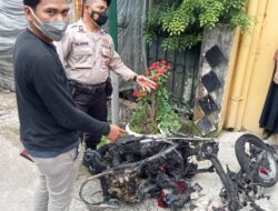 Motor Terbakar, Satu Rumah di Jalan Pupuk Nyaris Hangus