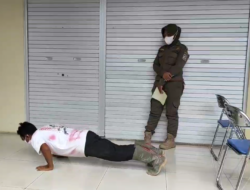 Razia Prokes di Kecamatan Balikpapan Kota, 4 Orang Terjaring Tidak Pakai Masker