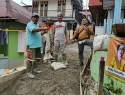 Kerja Bakti di Kawasan Longsor di RT 9 dan 10 Karang Jati