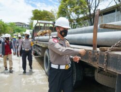 Pastikan Keselamatan Transportasi Angkutan Barang, Tim Audit Ditlantas Polda Kaltim Lakukan Sidak