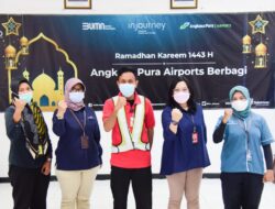 Jelang Hari Raya Idul Fitri, Bandara SAMS Sepinggan Bagi 180 Paket Sembako