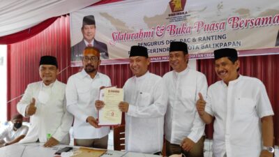 Terima Rekomendasi Prabowo Subianto, Sabaruddin Panrecalle Resmi Maju PAW Bakal Calon Wawali Kota Balikpapan