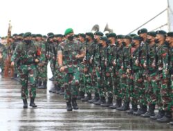 Yonif Raider 600/Modang Berangkat Penugasan ke Papua