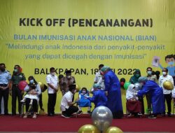 Program Bulan Imunisasi Nasional Resmi Dibuka Wali Kota Balikpapan di BSCC Dome H Rahmad: Berharap Anak di Balikpapan Dapat Imunisasi Lengkap