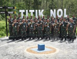 Apel Komandan Satuan Kodam VI/Mulawarman di Titik Nol IKN Nusantara