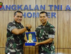 Danlanud Dhomber Sambut Kunjungan Irjen TNI