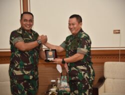 Irdam VI/Mlw Sambut Kunjungan Kerja Irjen TNI