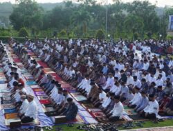 Polda Kaltim Gelar Sholat Idul Adha 1443 H dan Sumbangkan Hewan Kurban Untuk Masyarakat