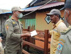 Satpol PP Serahkan Surat Peringatan Kedua Kepada Warga, untuk Dikosongkan Segera Bangun Rumah Sakit Balikpapan Barat
