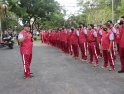 Gowes ke Eks SPN Polda Kaltim, Kapolda Kaltim Cek  Barak Personil Pengamanan IKN