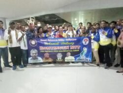 Kontingen Popnas NTT Tiba di Balikpapan, Di Sambut Meriah Rumah Flobamora Balikpapan