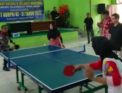 Pj Sekda Balikpapan Muhaimin Buka Turnamen Tenis Meja HUT Ke 51 KORPRI Tahun 2022