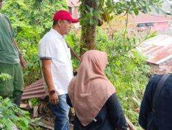 Kunjungi Longsor RT 27 Prapatan, Fadlianoor Berharap Walikota Balikpapan Bisa Alokasikan Anggaran Untuk Lakukan Penyiringan