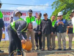 Atasi Banjir Bupati Langsung Ground Breaking Beberapa Progres Drainase