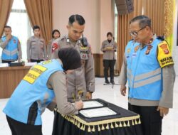 Wakapolda Kaltim Pimpin Pengambilan Sumpah dan Penandatanganan Pakta Integritas Penerimaan Bintara Rekpro Anggaran 2023