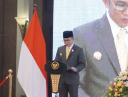 Wali Kota Balikpapan Sampaikan Pidatonya Saat Rapat Paripurna Istimewa HUT Kota Balikpapan ke-127