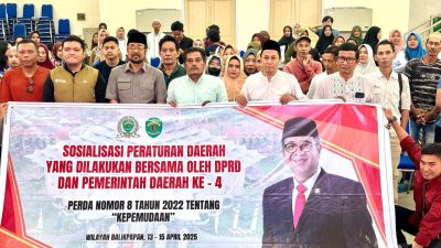 Sosialisasi Perda Kepemudaan, Sabaruddin Tekankan Peran Pemuda Dalam Pembangunan Daerah