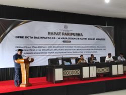 Rapat Paripurna DPRD Balikpapan, Pemkot Balikpapan Jawab Pandangan Fraksi DPRD soal Revisi Perda Pajak dan Retribusi Daerah